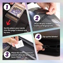 Top Loader Binder for 35pt-55pt Cards – 216 Slot Toploader Binder with 9-Pocket Pages, 4 PSA Slab Holders & Airtag Compartment, Sports Card Holder f