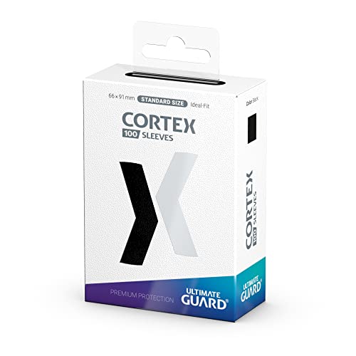 Cortex Sleeves Standard Size Black (100) Standard Glossy Black