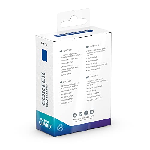 (Blue) Ultimate Guard Standard Cortex Sleeves 100pcs