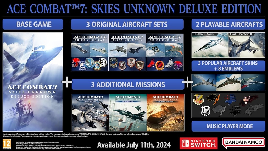 ACE COMBAT 7: SKIES UNKNOWN Deluxe Edition - SWITCH
