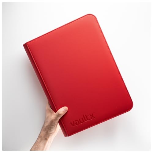 Vault X 9 Pocket Trading Card Zip Binder, 360 Cards, Premium Exo-Tec Album Material, 20 Side-Loading Pages, Folder for Collectible Games, Sports, TCG 