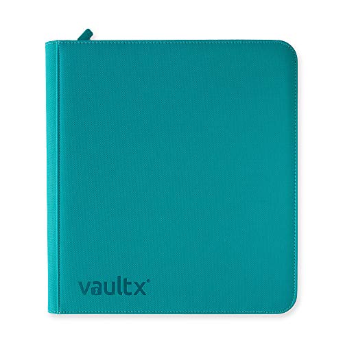 Vault X Premium Exo-Tec Zip Binder 12 Pocket, 20 Double-Sided Pages, 480 Side-Loading Slots for Board, Collectible or Trading Card Game Protective Fol