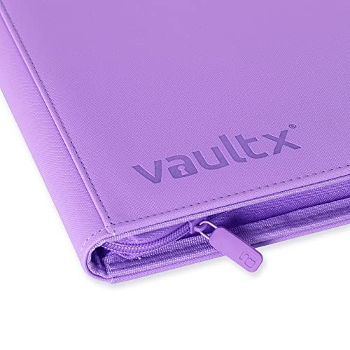 Vault X 12 Pocket Trading Card Zip Binder, 480 Cards, Premium Exo-Tec Album Material, 20 Side-Loading Pages, Folder for Collectible Card Games, Sports