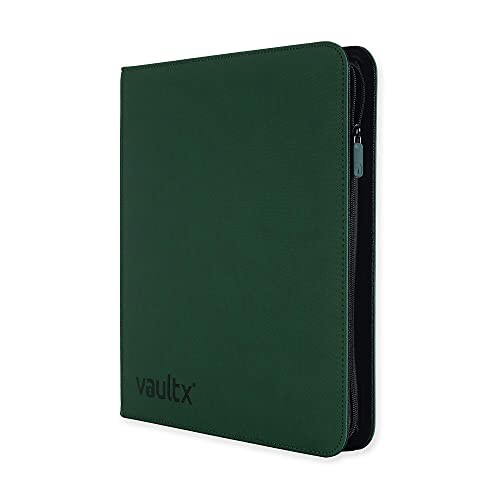 Vault X 12 Pocket Trading Card Zip Binder - 480 Cards, Premium Exo-Tec Album Material, 20 Side-Loading Pages, Folder for Collectible Card Games, Sport