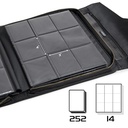 ENHANCE Standard Top Loader Binder - TCG Card Binder Fits 252 Toploader Cards in 9 Pocket Pages - Premium Protective Exterior, Pocket for Tag Tracker 