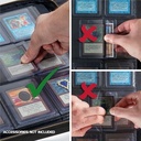 ENHANCE Standard Top Loader Binder - TCG Card Binder Fits 252 Toploader Cards in 9 Pocket Pages - Premium Protective Exterior, Pocket for Tag Tracker 