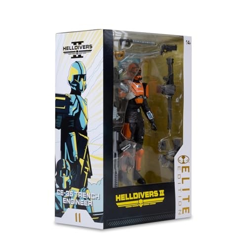 McFarlane Helldivers 2 CE-25 Trench Engineer 7in Deluxe Action Figure Elite Edition #11