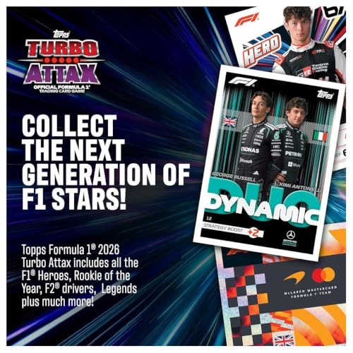 Topps Turbo Attax F1 2026 Official Trading Card Game Pack
