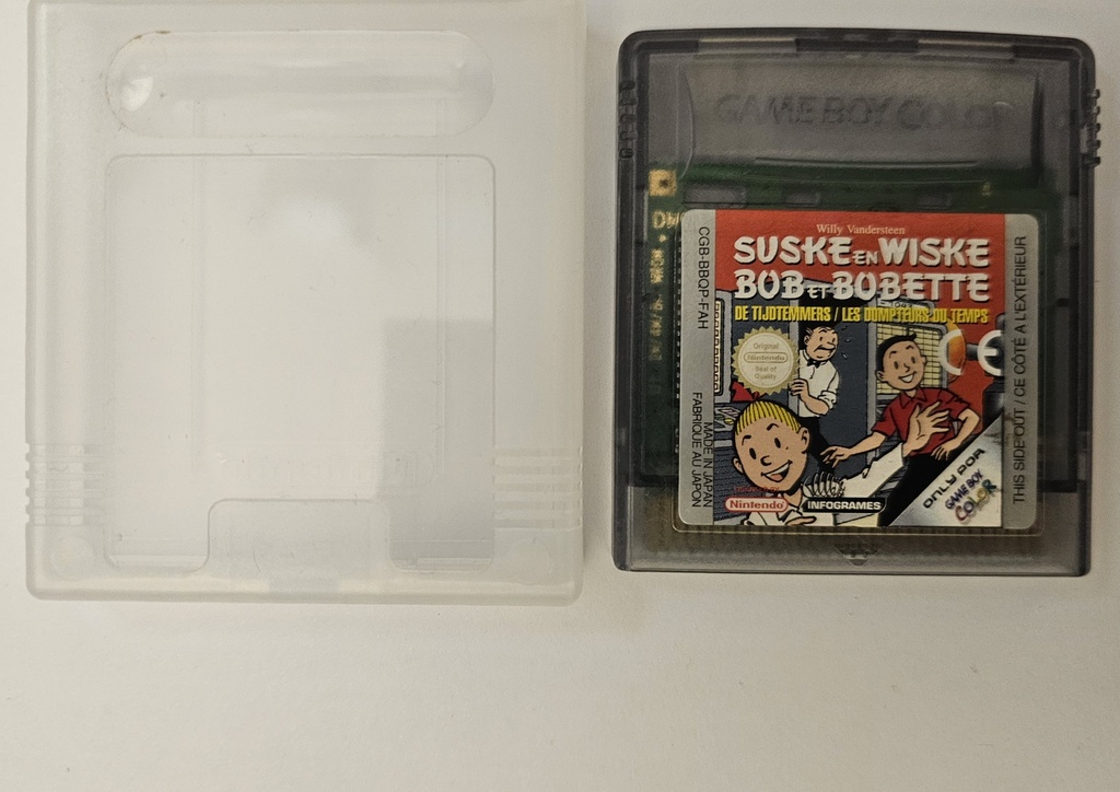 Suske en Wiske: De Tijdtemmers - losse cartridge met hoesje (Game Boy Color)