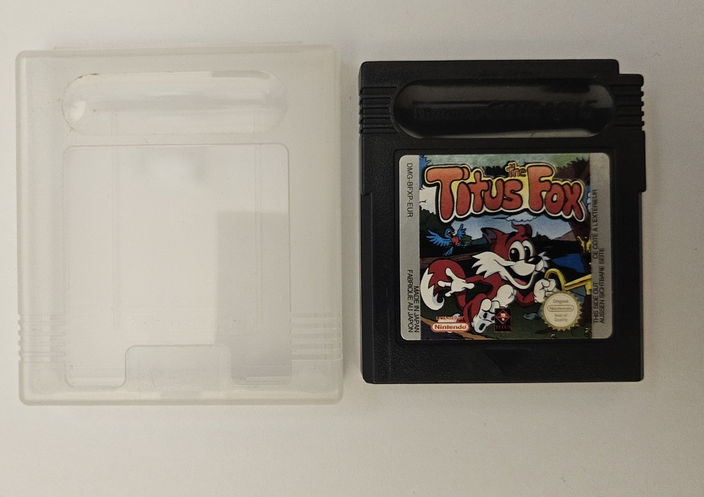 Titus the Fox - losse cartridge met hoesje (Game Boy)
