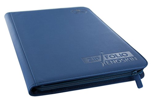 Blue Ultimate Guard XenoSkin 9 Pocket Zipfolio 18 Pocket Card Storage Binder Portfolio