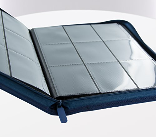 Blue Ultimate Guard XenoSkin 9 Pocket Zipfolio 18 Pocket Card Storage Binder Portfolio