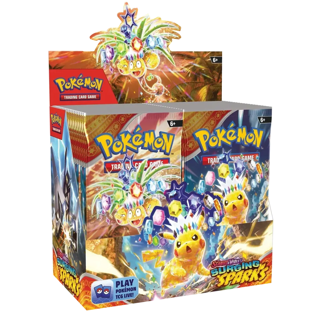 Pokemon Surging Sparks Booster Box (36 Packs - UK) - New & Sealed