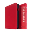 VaultX 9 Pocket, Exo-Tec Zip Binder 360 - 20 Side Loading Pages, Fire Red