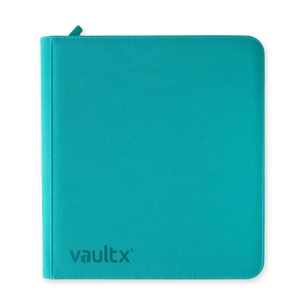 VaultX 12 Pocket, Zip Binder XL 624 - 12 Side Loading Pages, Ocean Blue