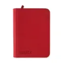 VaultX 4 Pocket, Zip Binder 160 - Side Loading, Fire Red