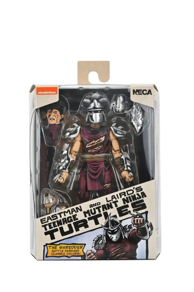 NECA Teenage Mutant Ninja Turtles Mirage Comics Battle Damaged Shredder 7 Inch Action Figure