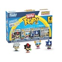 Funko Pop! Bitty 4pk: Sonic the Hedgehog - Shadow with Emerald, Rouge, Neo Metal Sonic, and Silver - 2.2 Cm