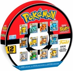 Funko Bitty Pop! Pokemon: 12 Pack - Includes Pikachu Eveee Charmander Squirtle and More - 0.9 Inch (2.2cm) - Collectable Mini Figure - 12pc