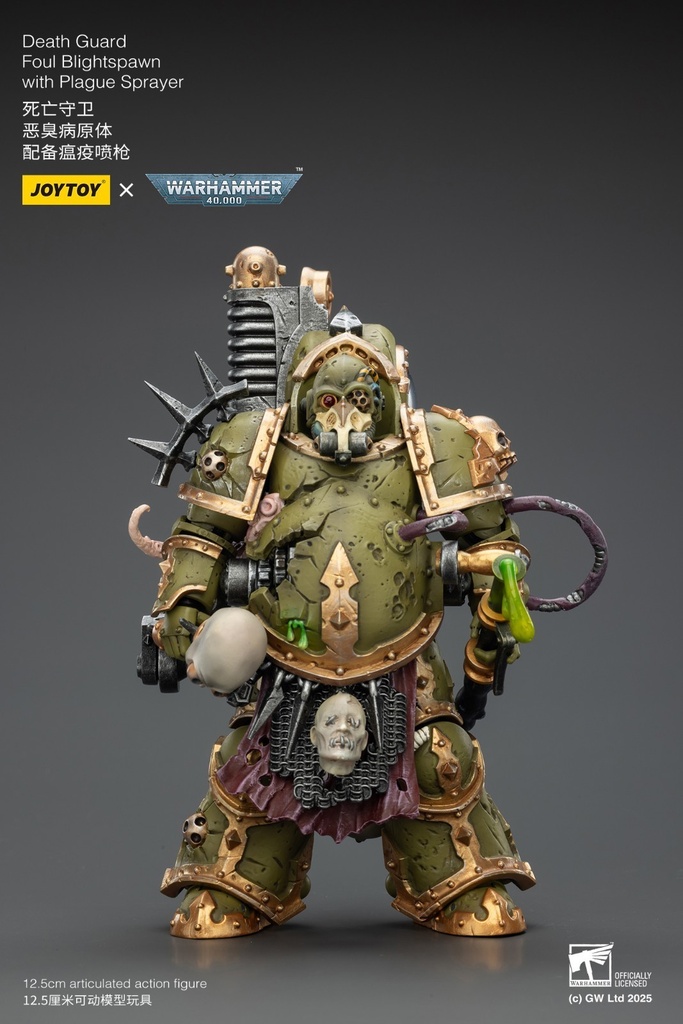 Joytoy - Warhammer 40,000 Action Figure Death Guard Foul Blight spawn with Plague Sprayer 12 cm
