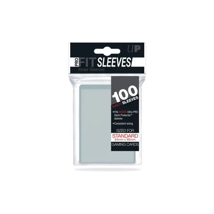 Ultra Pro Standard Sleeves Pro-Fit Card Clear (100 Sleeves)