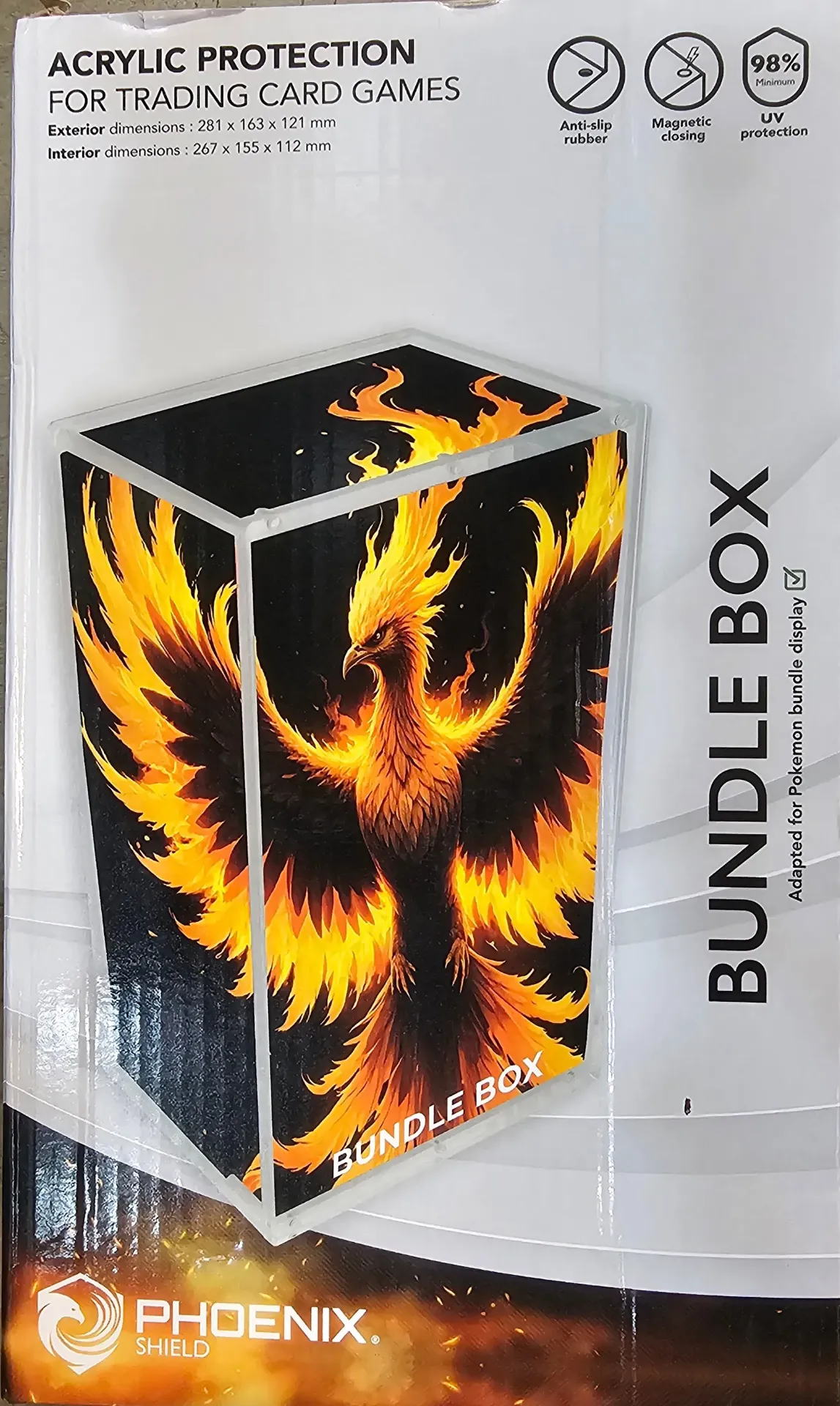 Acrylic Case for Pokémon Bundle Display - Phoenix Shield