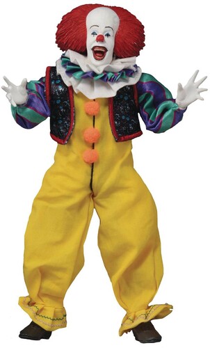 Neca IT Movie RETRO Clothed 1990 PENNYWISE 8"  Action Figure