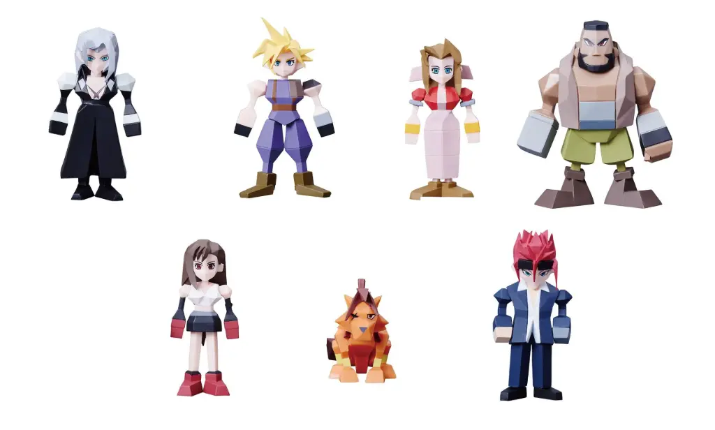 Final Fantasy VII Polygon Figures Vol. 1 - 6cm Assortment (8)