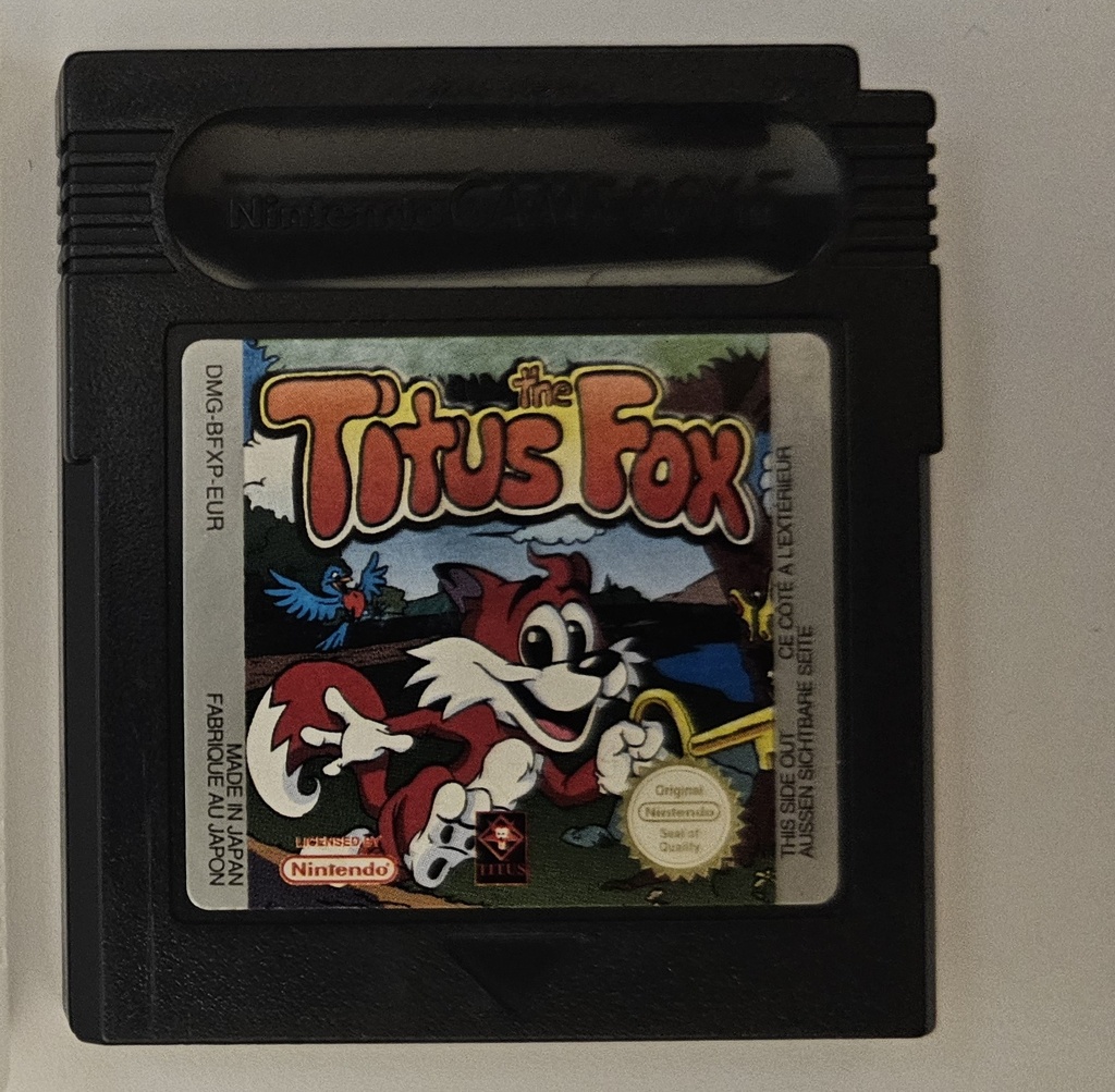 Titus the Fox - losse cartridge met hoesje (Game Boy)