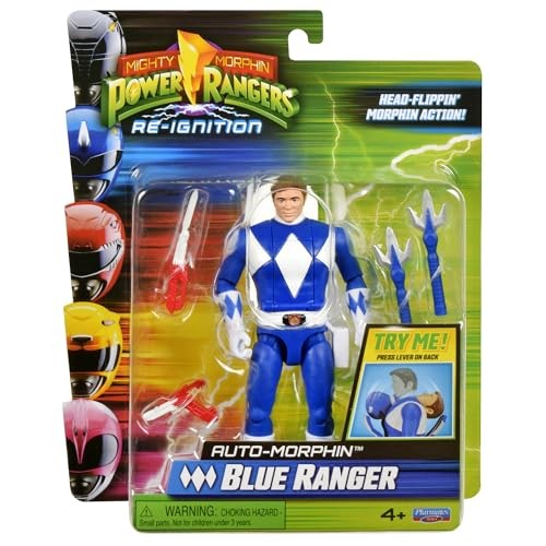 Mighty Morphin Power Rangers Action Figure Auto-Morphin Blue Ranger 12 cm