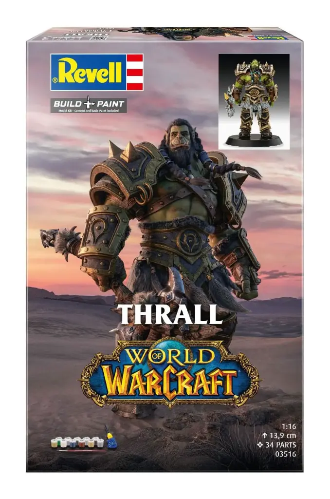 World of Warcraft Model Kit Gift Set 1/16 The Orc Thrall 13 cm
