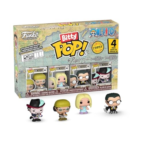 Funko Bitty Pop! One Piece - Usopp - 4 Pack - 1/6 Odds for Rare Chase Variant and a Surprise Mystery Mini Figure - 0.9 Inch (2.2 Cm) Collectable - Sta
