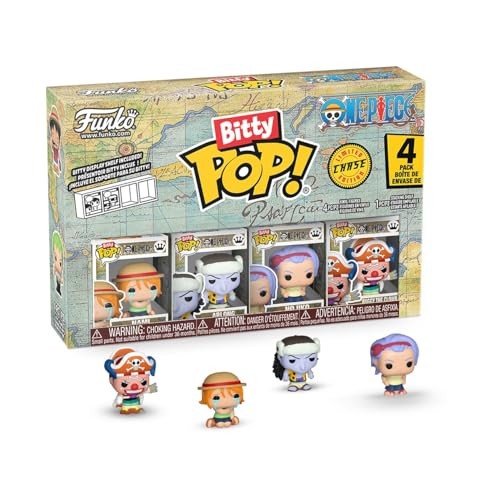 Funko Bitty Pop! One Piece - Nami - 4 Pack - 1/6 Odds for Rare Chase Variant and a Surprise Mystery Mini Figure - 0.9 Inch (2.2 Cm) Collectable - Stac