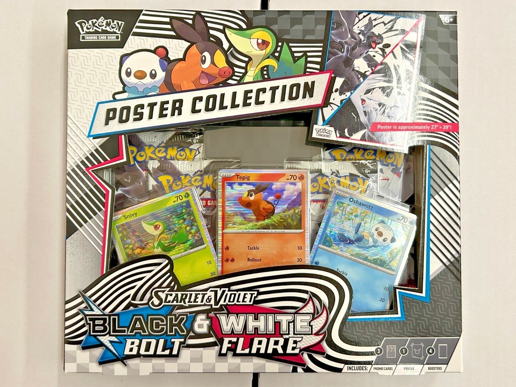 Pokémon TCG Black Bolt & White Flare Poster Collection