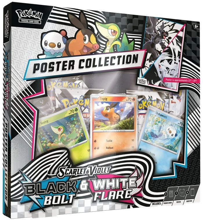 Pokémon TCG Black Bolt & White Flare Poster Collection