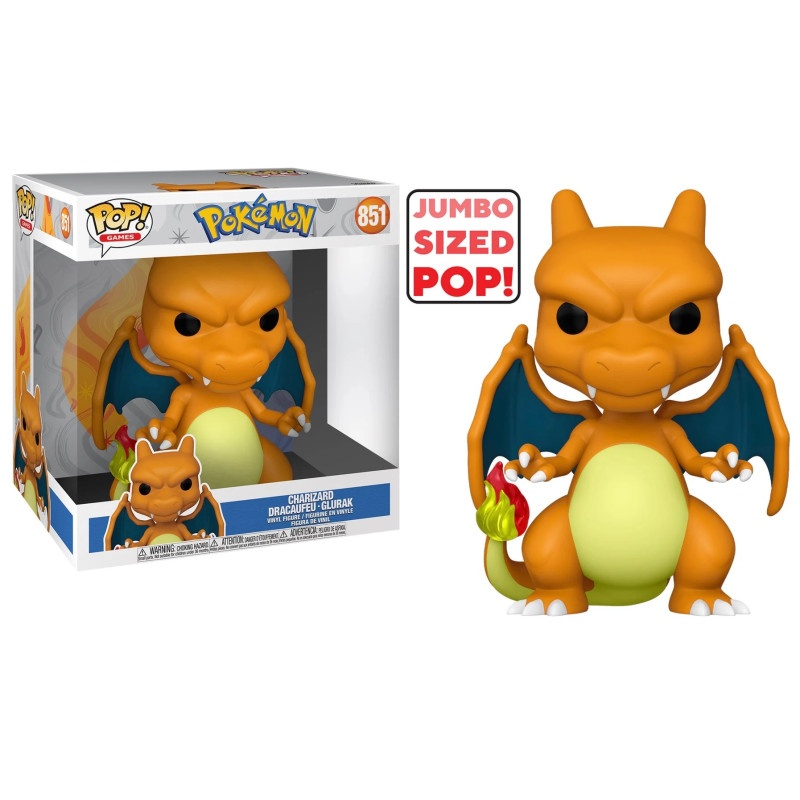 FUNKO POP! Games: Jumbo Charizard - Pokmon - Black