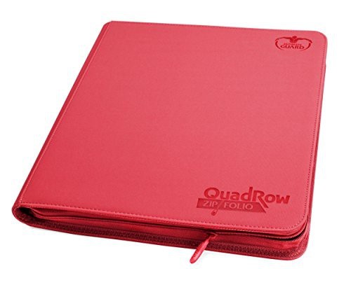 Ultimate Guard - Zipfolio 480 cards - 24 Pocket QuadRow XenoSkin (Red)