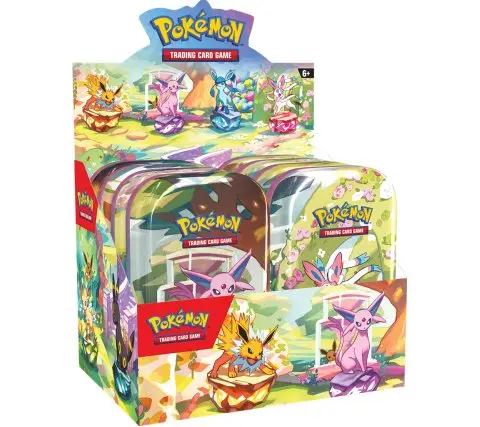 Pokemon TCG Prismatic Evolutions Mini Tin Display (8x mini tin)