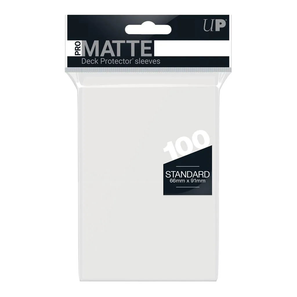 UP - Standard Deck Protector - PRO-Matte Clear (100 Sleeves)