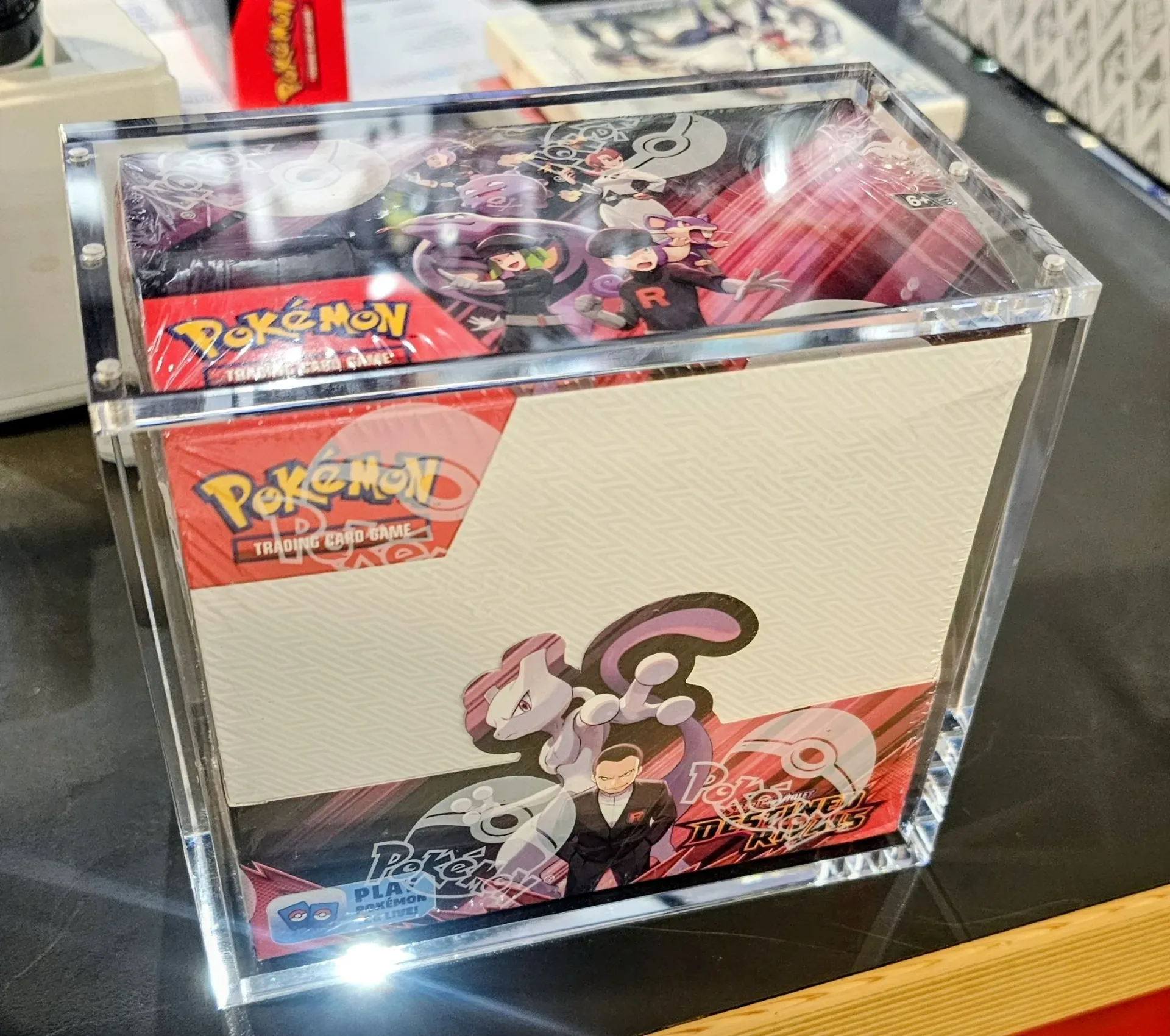 High Quality Acrylic Display Case for Pokemon Booster Box - Magnets - UV Protection