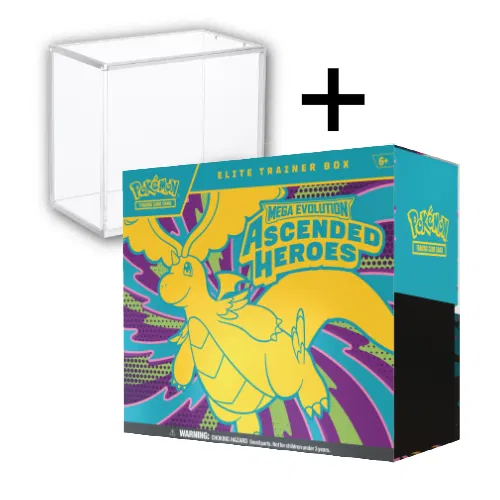 ME 2.5 - Ascended Heroes - Elite Trainer Box + 1x Acryl Protector Box (6mm + magnets) - MAX 1 P/PERSON -