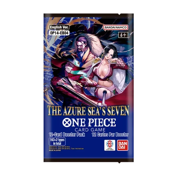 One Piece- OP14-EB04 The Azure Sea's Seven - Booster Pack (12 cards)
