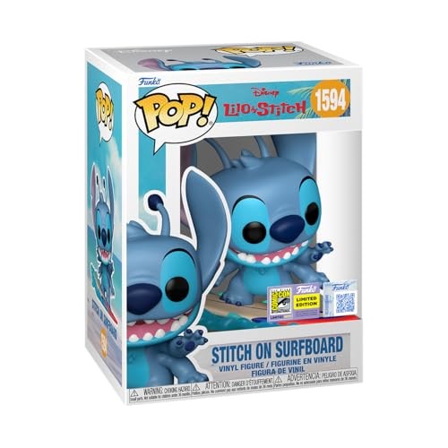 Lilo & Stitch POP! Vinyl Figure Stitch on Surfboard Exclusive Edition 9 cm POP! Figures Lilo & Stitch
