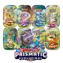 Pokemon Prismatic Evolutions - 1x (Random Art) Mini Tin (2 boosters)
