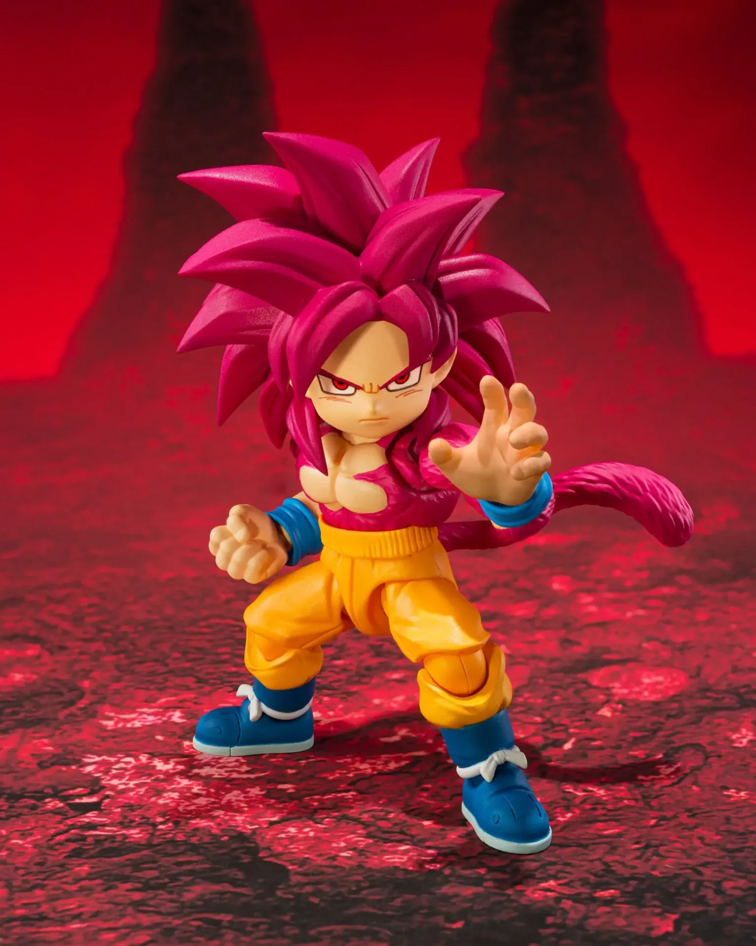 Dragon Ball Daima S.H.Figuarts Action FigureSuper Saiyan Level 4 Son Goku (mini) 8 cm