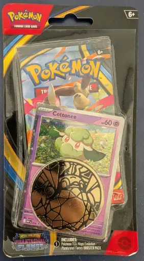 Pokémon: ME02 - Phantasmal Flames Checklane Blister (Cottonee promo)