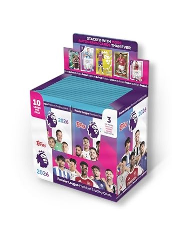Topps/Merlin Premier League 2025/26 Trading Cards Booster Display (28p) -(10 cards /p pack) 